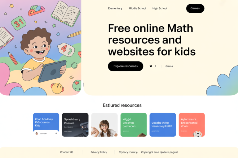 δωρεάν ιστοσελίδες μαθηματικών - Διαδικτυακοί Πόροι Μαθηματικών για Παιδιά