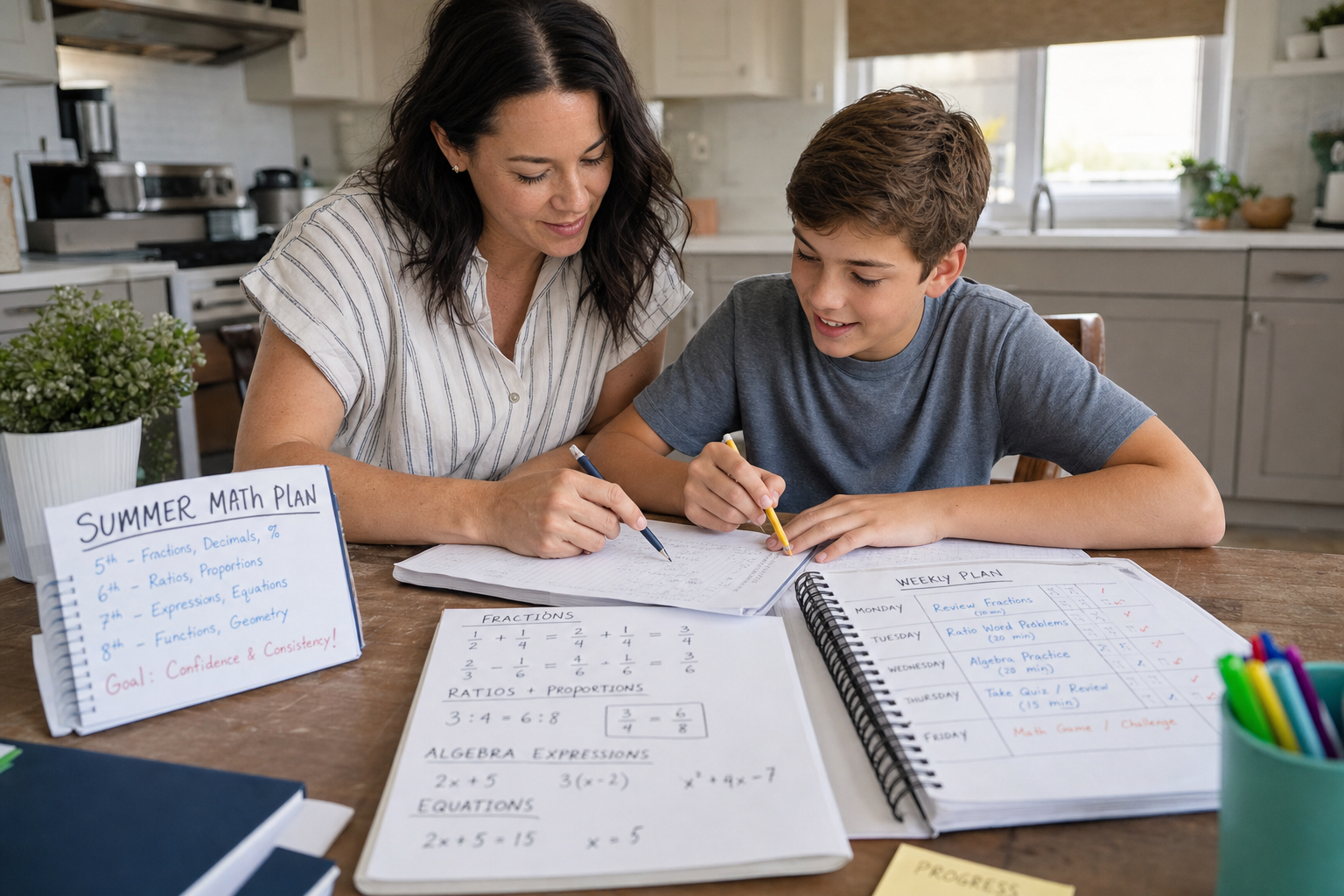 5th-8th Grade Math Prep: Late June Parent Guide